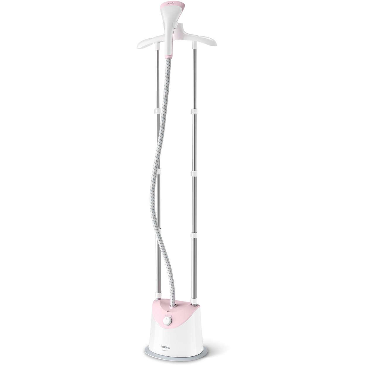 Bàn là hơi nước đứng Philips GC485 - Công suất 1800W cực mạnh, 2 cài đặt hơi, găng tay chống nóng, nhỏ gọn tiết kiệm diện tích - Bảo hành 24 tháng