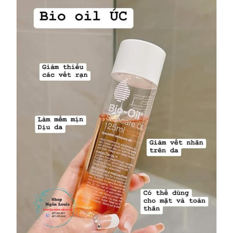 Bio-oil skincare oil 125ml- dầu chăm sóc da bio-oil giúp giảm rạn da mờ sẹo đều màu da