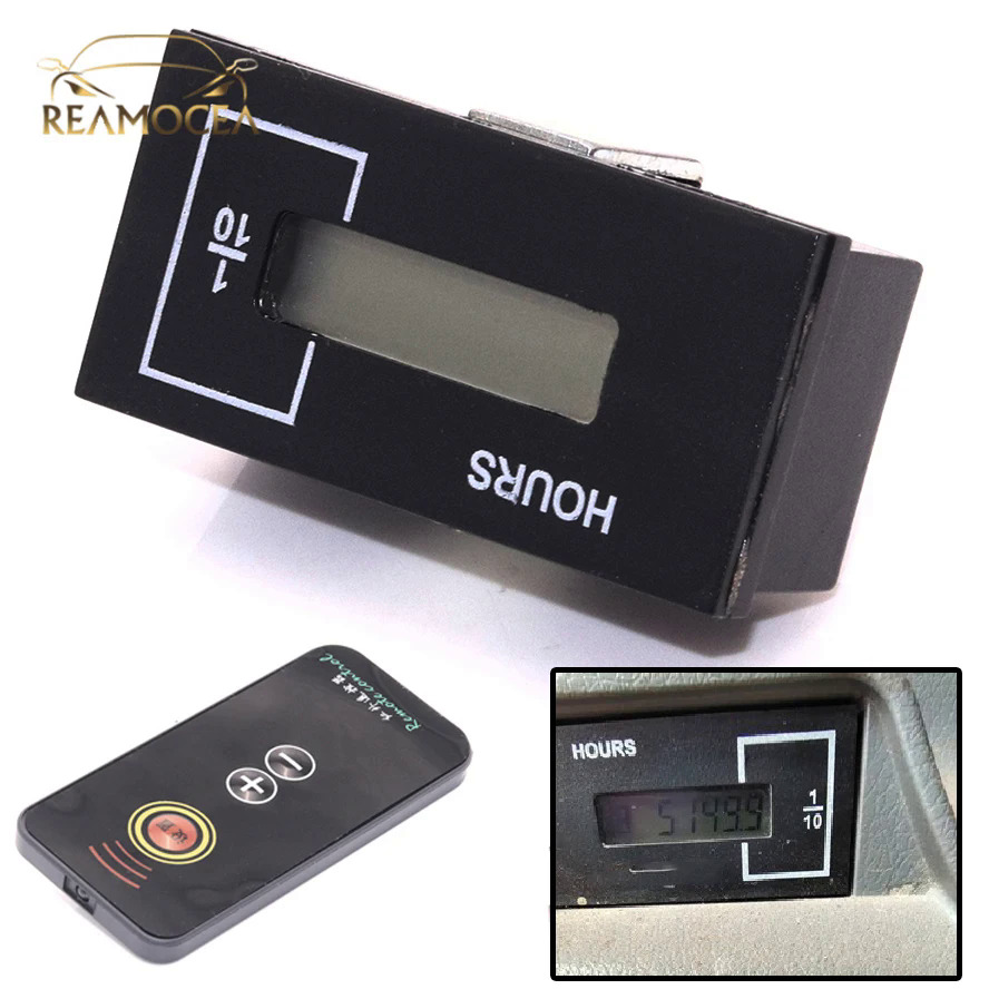 Reamocea Mới Công Nghiệp Đen Hour Meter Hẹn Giờ Dc12 36V Cho Doosan Daewoo Máy Xúc DH60 80 150 220 Phụ Tùng Động Cơ Xăng