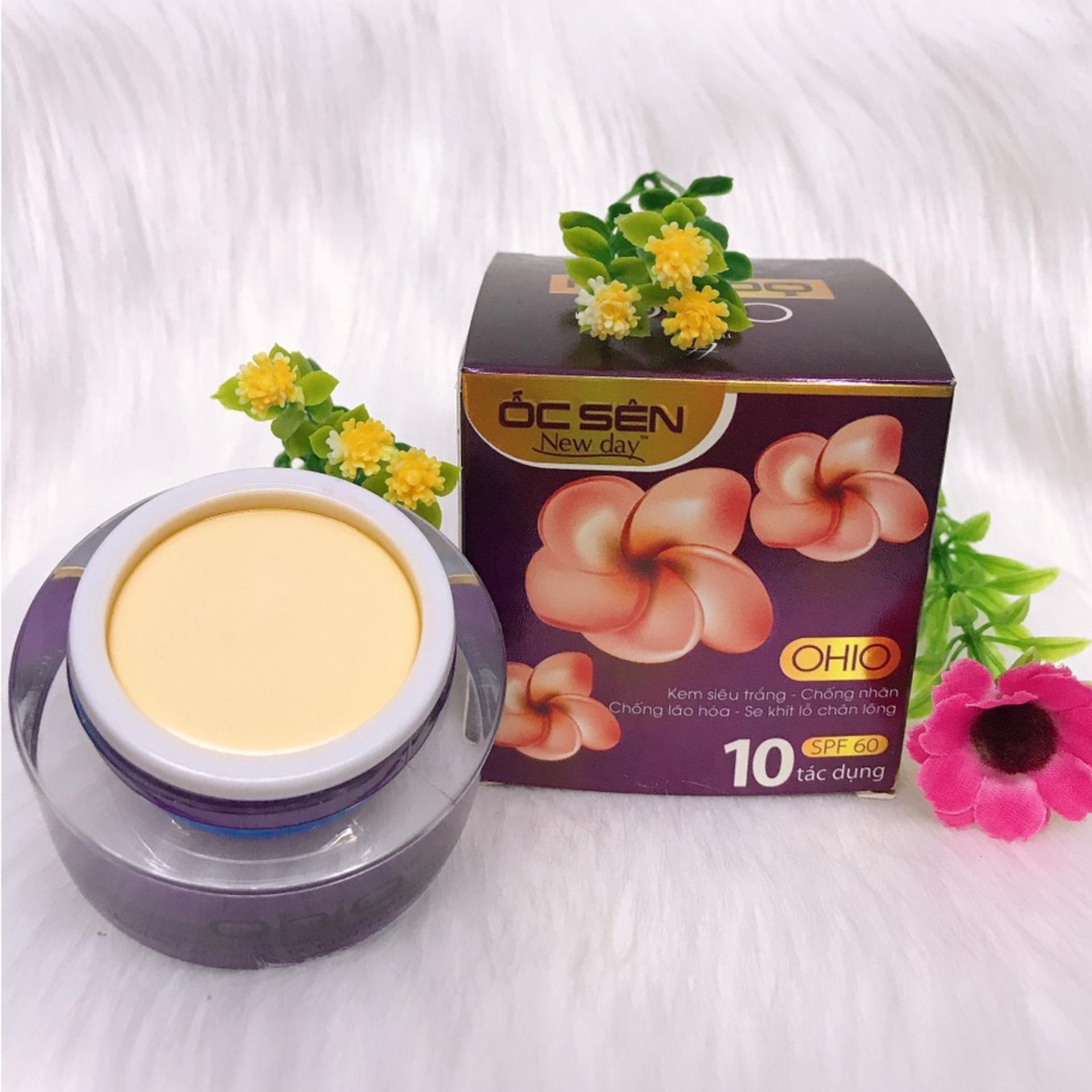[HCM]Mỹ phẩm siêu trắng - Chống nhăn - Chống lão hóa - Se khít lỗ chân lông 10 tác dụng Ohio Ốc Sên New Day ( 30g )