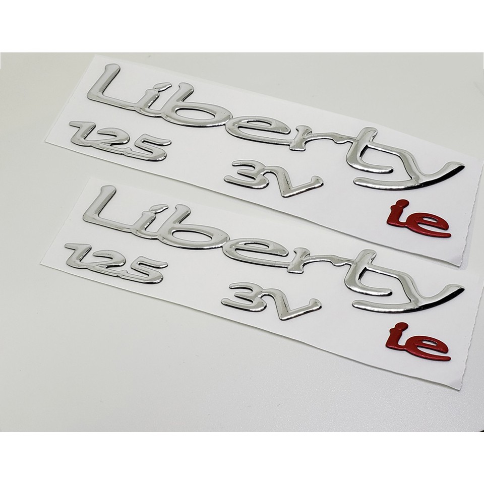 Bộ tem chữ liberty 125 150 3v ie nổi dán xe máy như mới bền đẹp hàng xịn