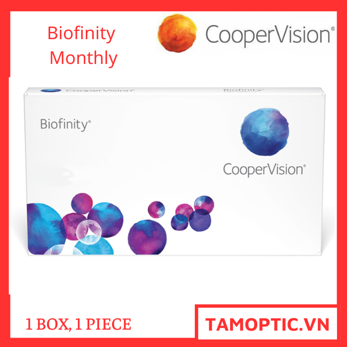 Kính Áp Tròng 1 tháng không màu Biofinity monthly coopervision