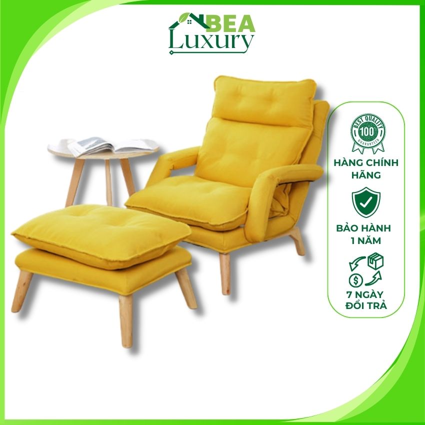 Ghế sofa lười, ghế bành đọc sách thư giãn, trang trí decor nội thất,ghế tặng kèm đôn chân gỗ cao cấp 500k