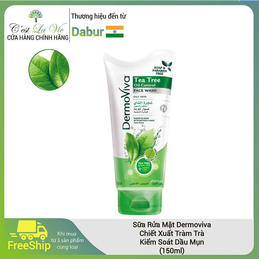 Sữa rửa mặt DermoViva kiểm soát dầu mụn - DermoViva Oil Control Face Wash
