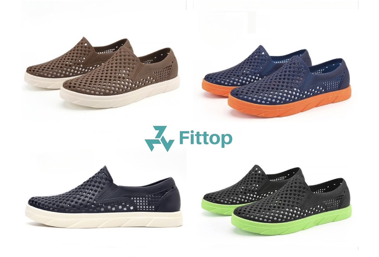 Giày Nhựa Nam Cao Cấp Siêu Êm Đi Biển Đi Mưa FITTOP GIAY-018