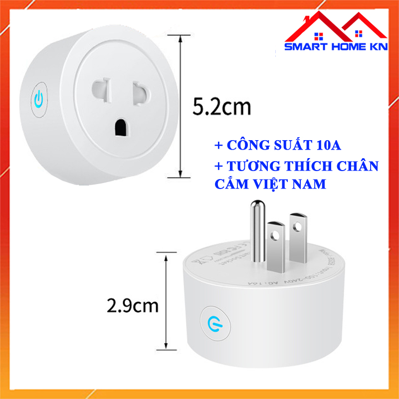 Ổ cắm điện hẹn giờ thông minh tuya wifi điều khiển từ xa bằng điện thoại