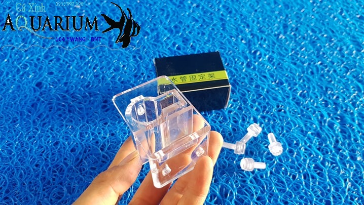 Kẹp ống in out Mica- Kẹp giữ ống in out bể thủy sinh