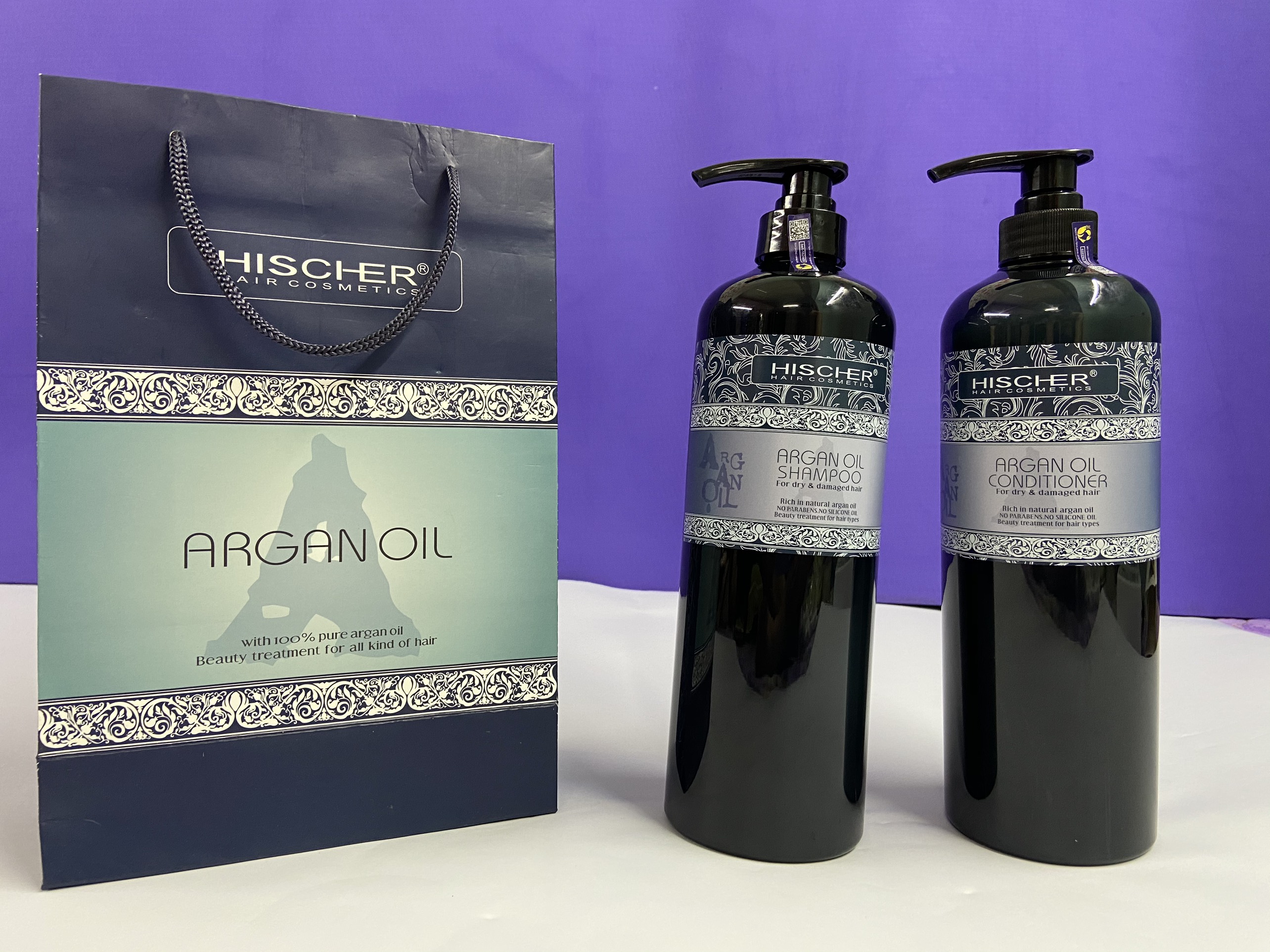 [Chính hãng] Lẻ Dầu Gội Phục Hồi Hischer Argan Oil 1000ML