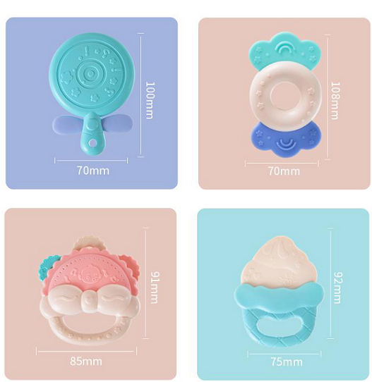 Bộ xúc xắc gặm nướu 8 món chính hãng UMOO UM-1051 cho bé Đồ chơi cho bé 4