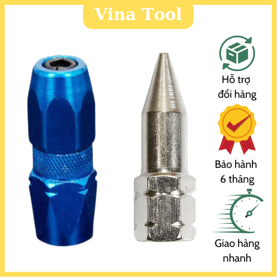 Đầu bơm mỡ bò loại tròn và đầu bơm mỡ loại nhọn
