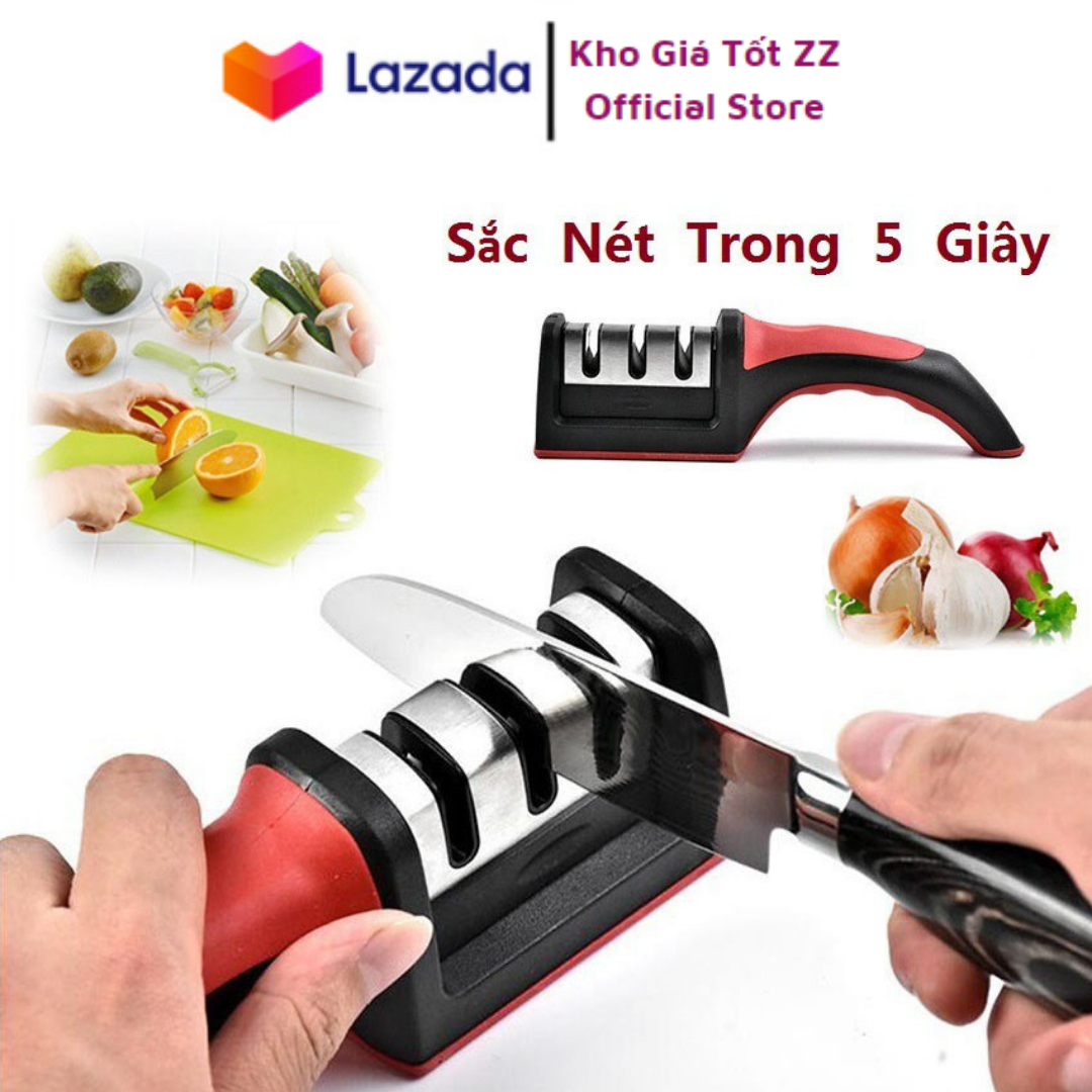 [HCM]Dụng Cụ Mài Dao Kéo Đa Năng Gk-Knife Sharpener X8 Cầm Tay 3 Trong 1 với Công Nghệ Nhật Bản Thiết Kế Nhỏ Gọn Có Tay Cầm Tiện Lợi An Toàn khi Sử Dụng-Bảo hành 6 tháng
