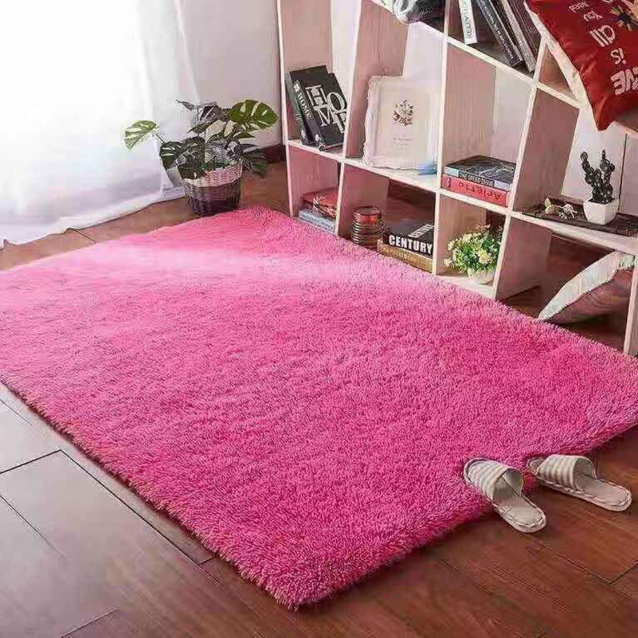 Thảm lông loang trải sàn cao cấp - lông mềm dày 4.5cm