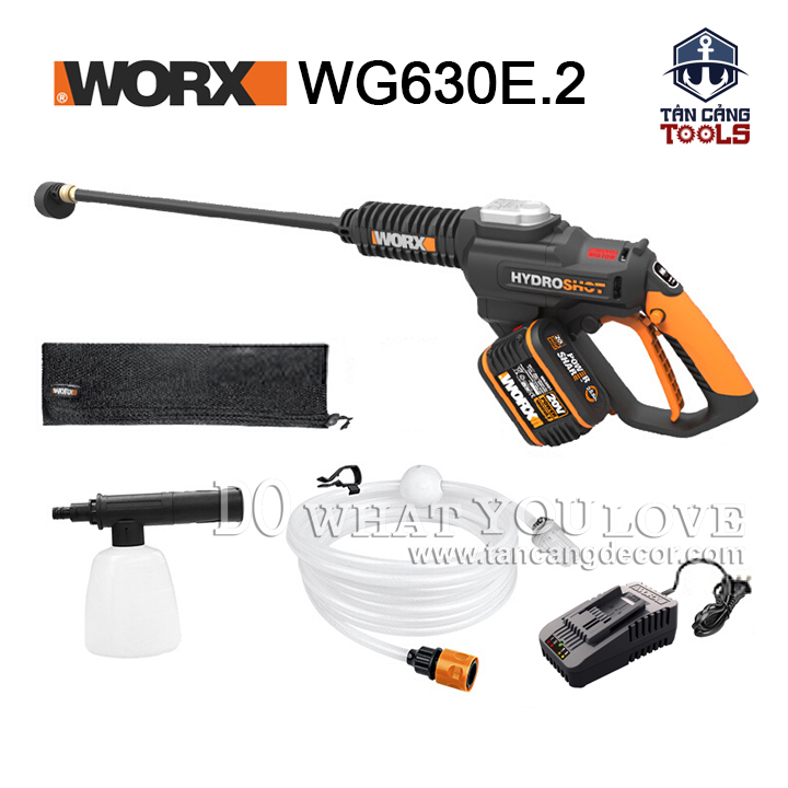 Máy xịt áp lực pin worx hydroshot wg630e.5