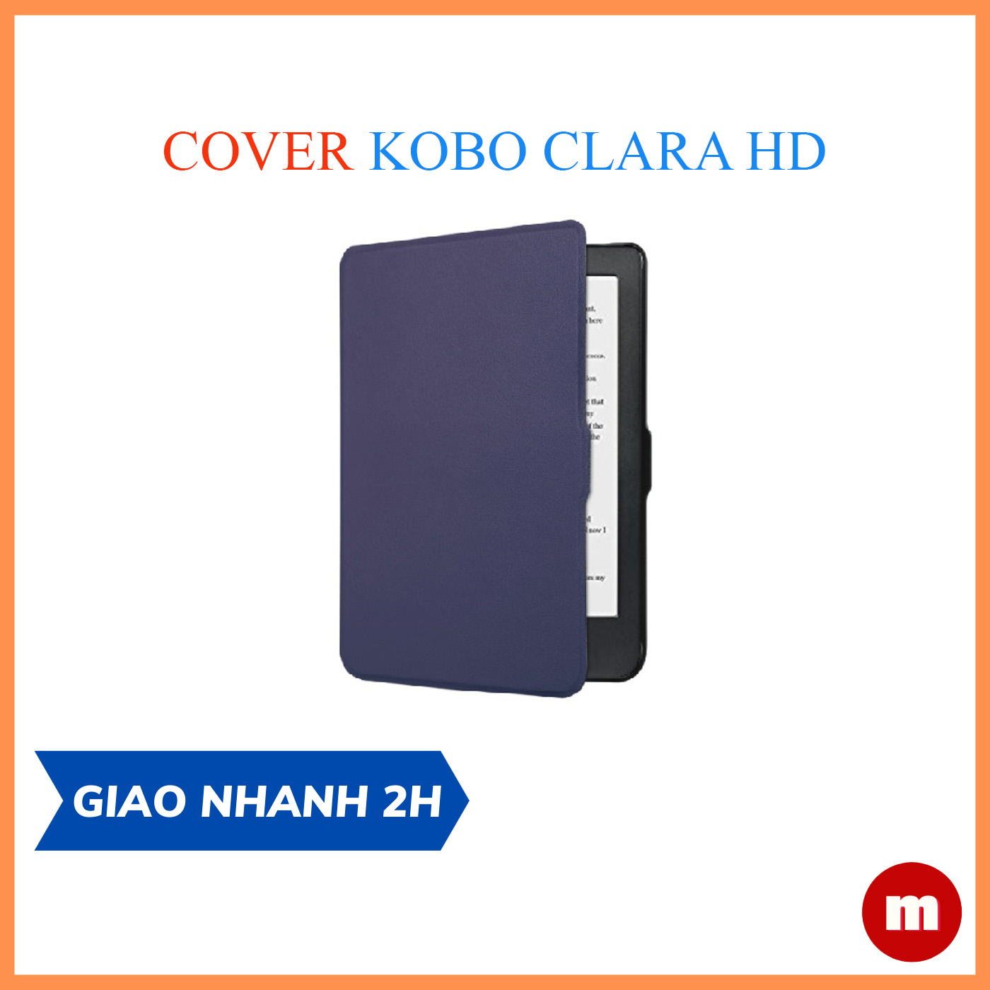 Bao da cover Kobo Clara HD - mẫu Trơn, smartcover tự động tắt mở