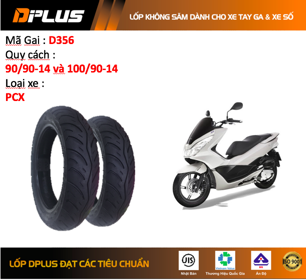 Vỏ (lốp) Honda PCX DPlus không ruột