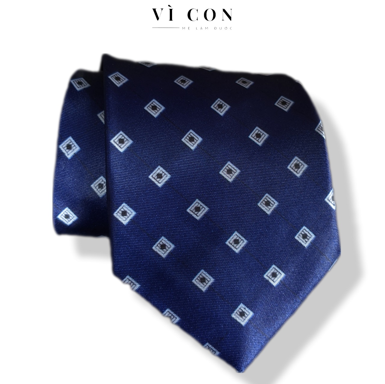 Cà vạt nam VÌCON cà vạt đen bản 8cm, cavat nam vải phi lụa cao cấp, caravat công sở chú rể giá rẻ