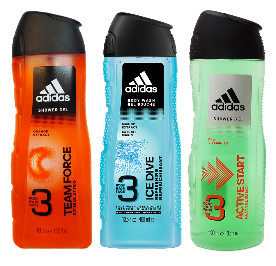 Sữa tắm gội toàn thân 3in1 Adidas 400ml chính hãng
