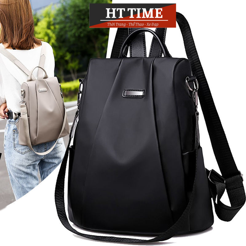 Balo kiêm túi xách nữ vải dù chống thấm nước thời trang Hàn Quốc Balo Kiêm Túi Xách Nữ Đa Năng Chống Trộm Chống Nước