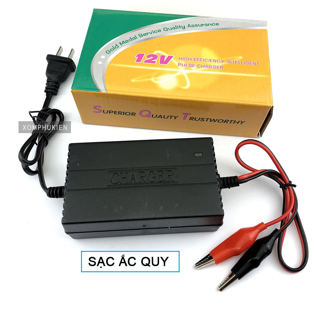 [HCM]Sạc Ắc Quy 12V 1.5A Cho Xe Máy