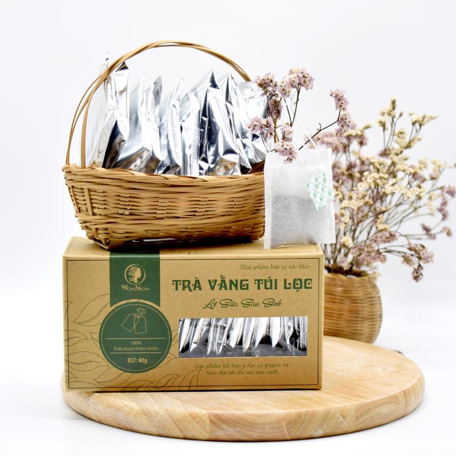 Trà vằng túi lọc Wonmom hộp 20 túi lọc - Chính hãng