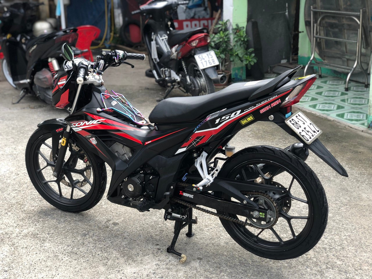 Tem Rời Sonic mẫu Y15ZR màu đen đỏ trắng