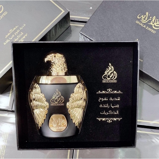 Nước Hoa Dubai Đại Bàng Gold Ghala Zayed Luxury Gold Hương Trầm Ấm Mạnh Mẽ Nam Tính