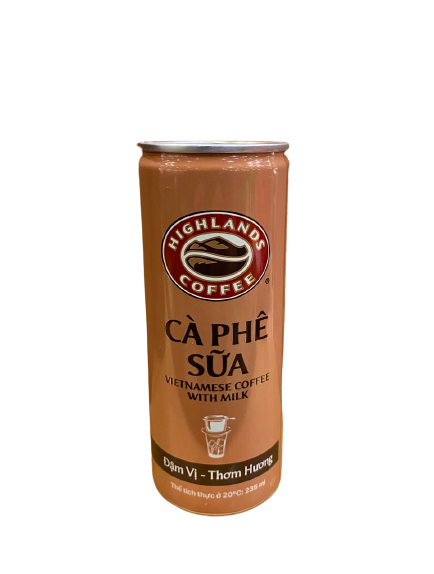 Cà phê sữa uống liền lon 235ml