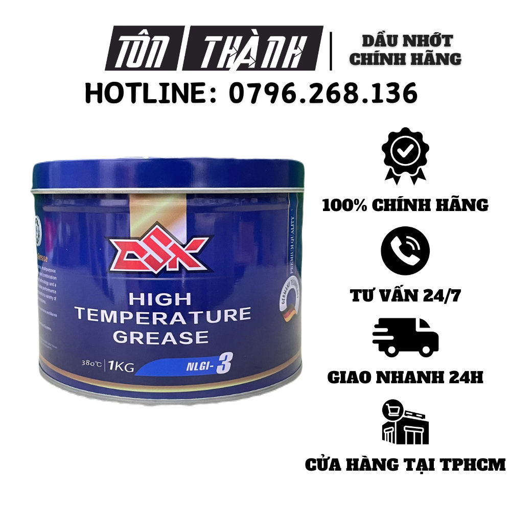 Mỡ bò chịu nhiệt cao 380 độ OSK 1kg mỡ chịu nhiệt tốt