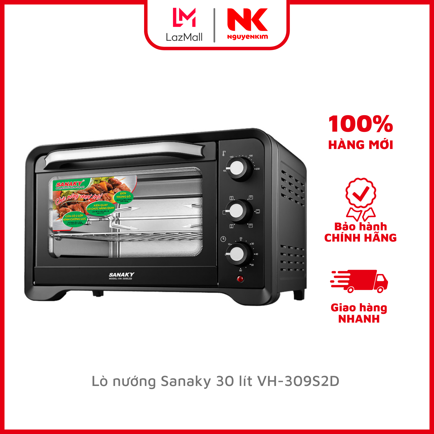 Lò nướng Sanaky 30 lít VH-309S2D