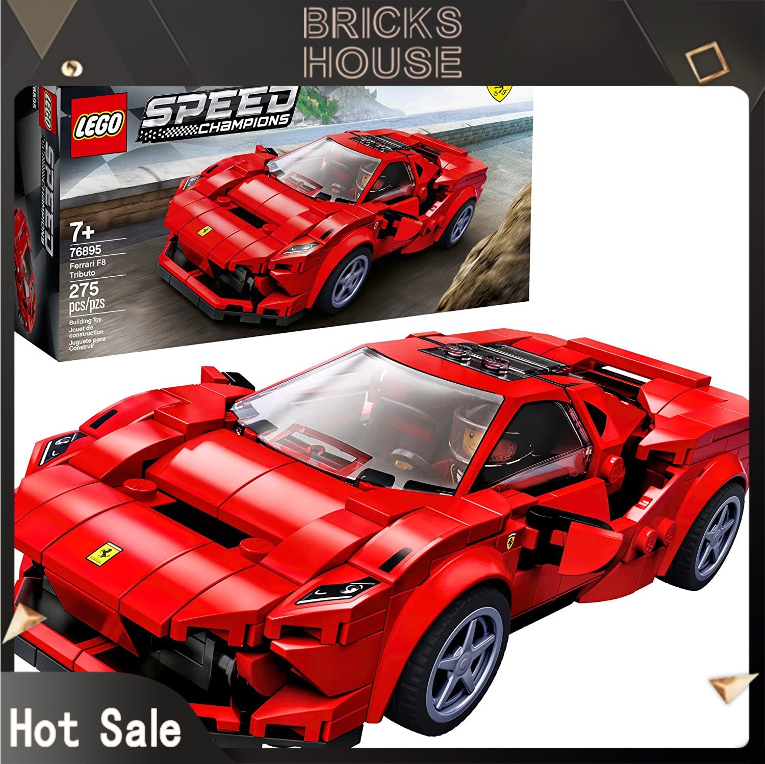 76895 LEGO Speed Champions Ferrari F8 Tributo  Xe mô hình Ferrari F8  Tributo  Lazadavn
