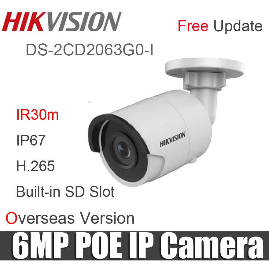 Camera ip 6.0 megapixel hikvision ds-2cd2063g0-i. hàng chính hãng