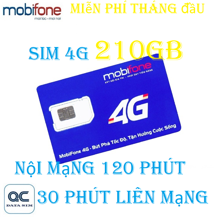 Freeship - chưa kích hoạt sim 4g mobifone mỗi ngày 6gb nội mạng miễn phí tặng tháng đầu
