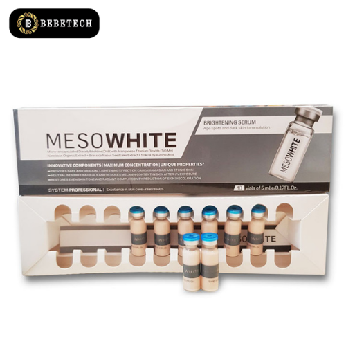 Hộp 10 lọ cấy phấn trắng da, mờ thâm nám mesowhite