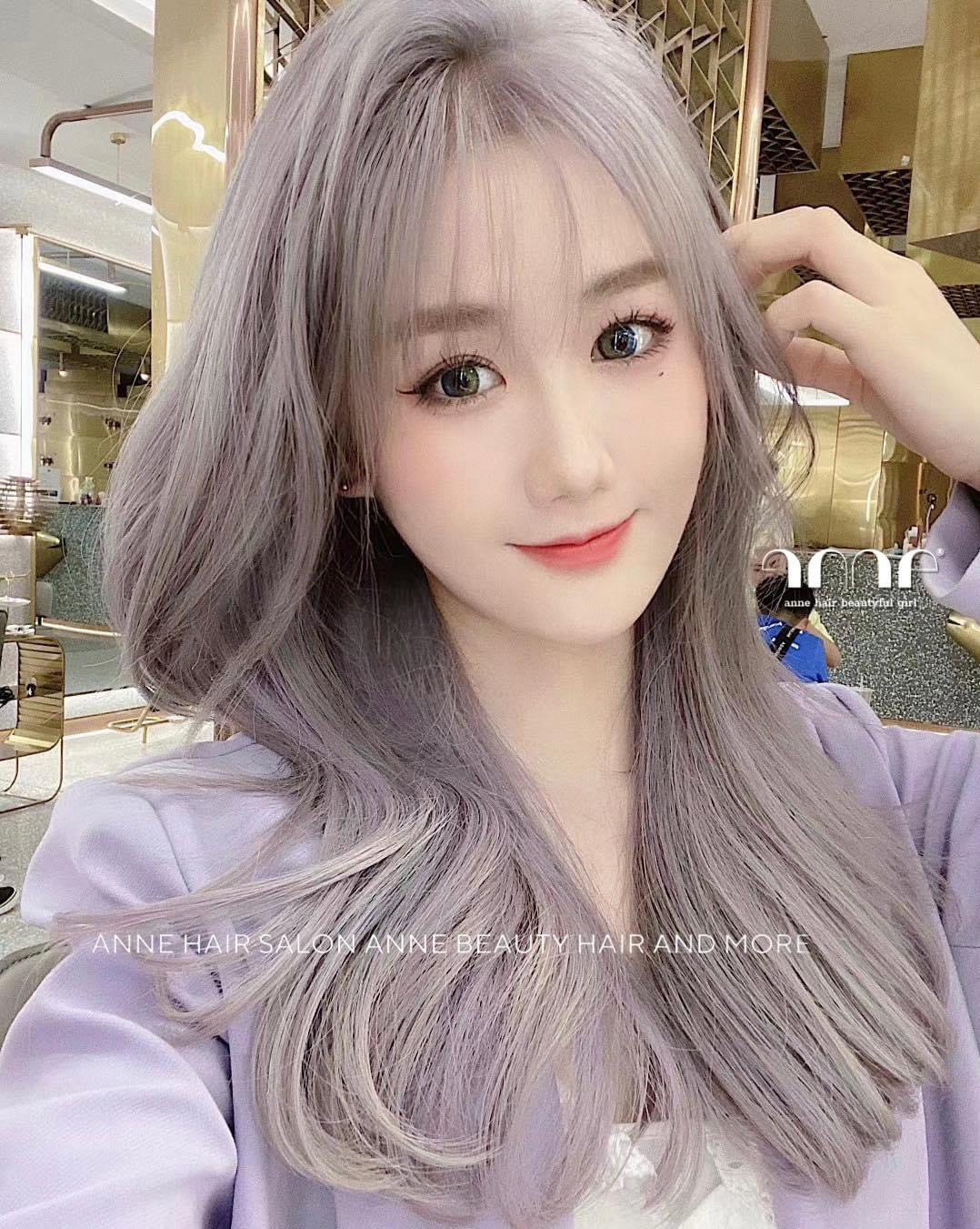 Kem nhuộm tóc màu Xám Trắng – Blinkhair, tặng kèm trợ nhuộm và gang tay