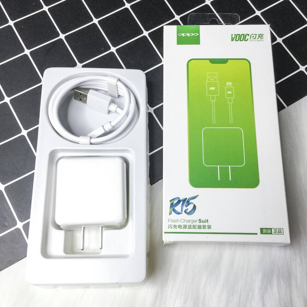 Bộ Sạc Nhanh OPPO VOOC 3.0 - F11/F11 Pro/Realme - Cáp Micro - USB 7 PIN - Dài 1M