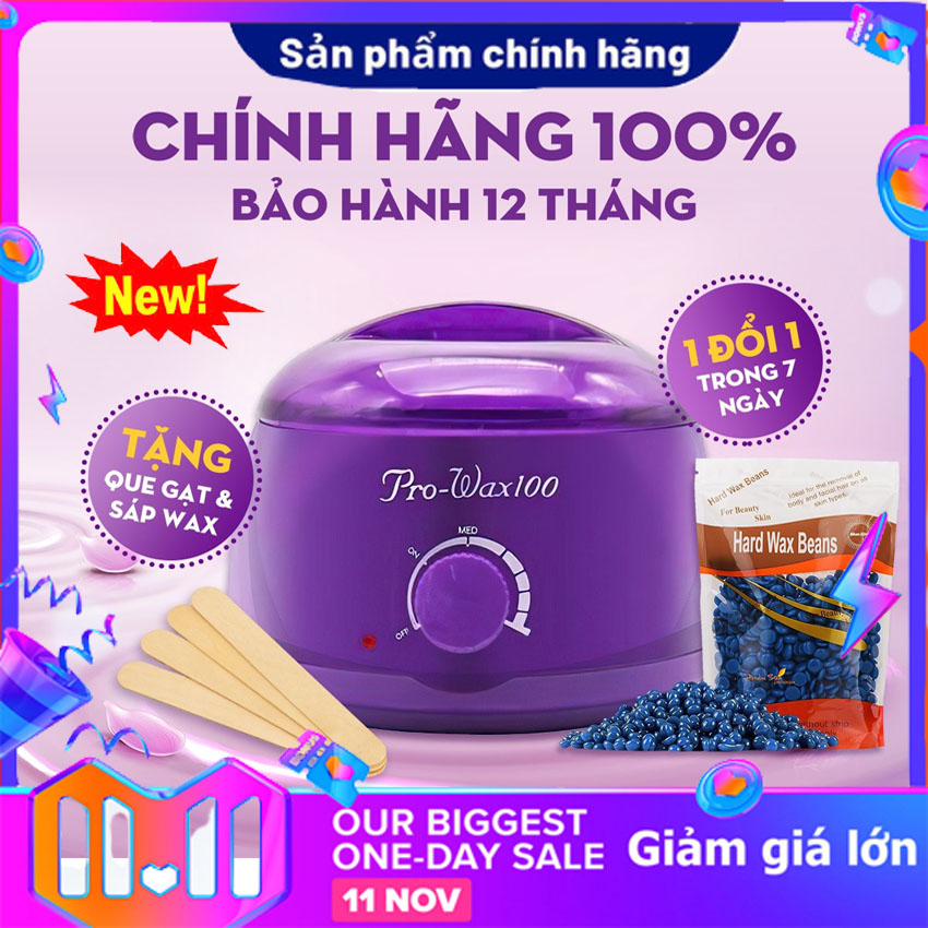 Nồi đun sáp wax Carnafen Pro-wax100, Máy đun sáp wax lông hàn quốc, Máy nấu sáp wax lông tại nhà tiện lợi
