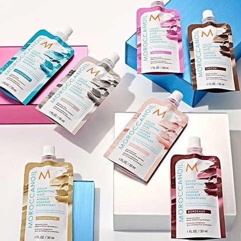Mặt nạ bổ sung hạt màu cho tóc nhuộm Moroc Color Depositing Mask 30ml