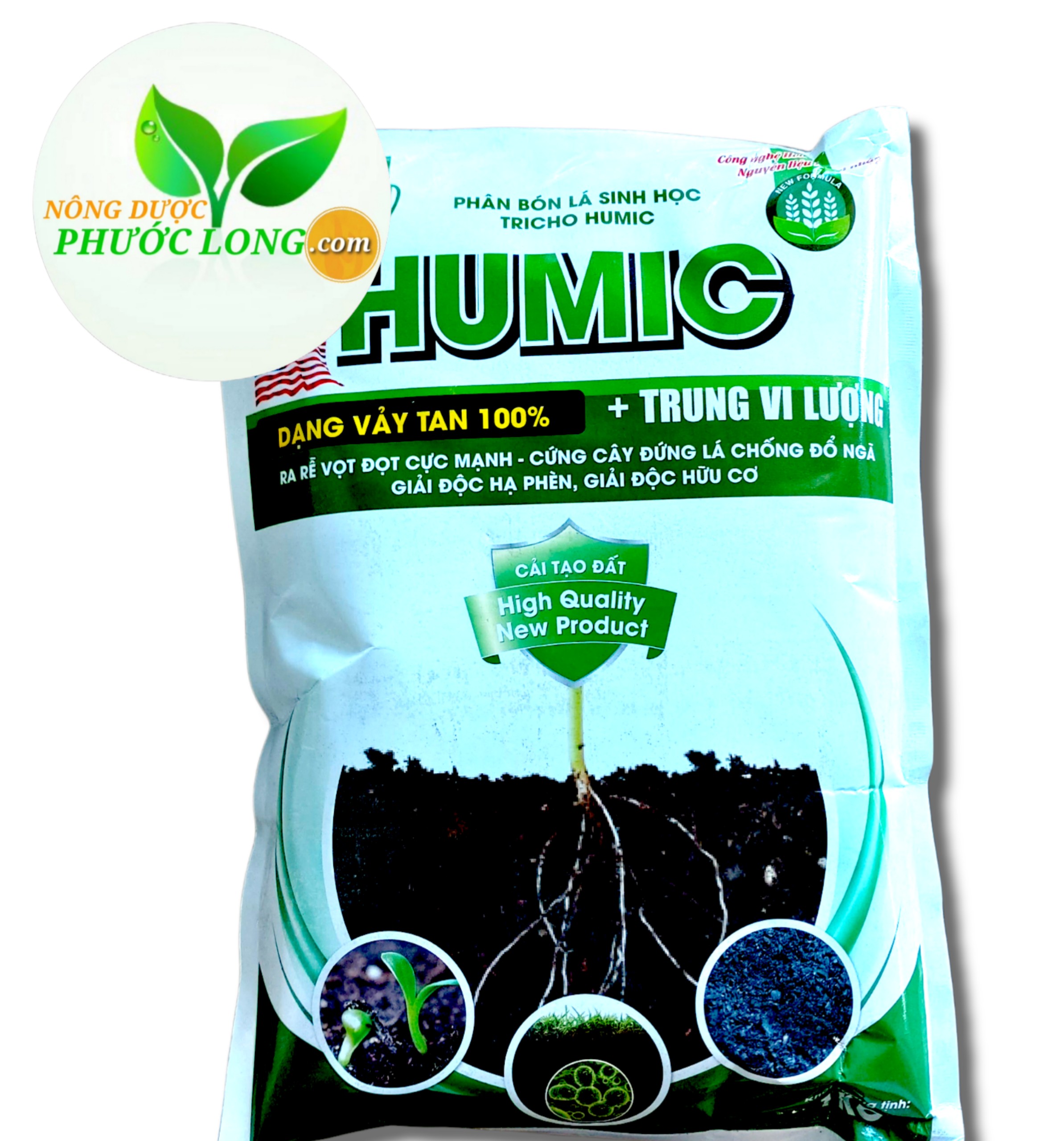 Phân bón lá Humic giúp cải tạo đất cực tốt