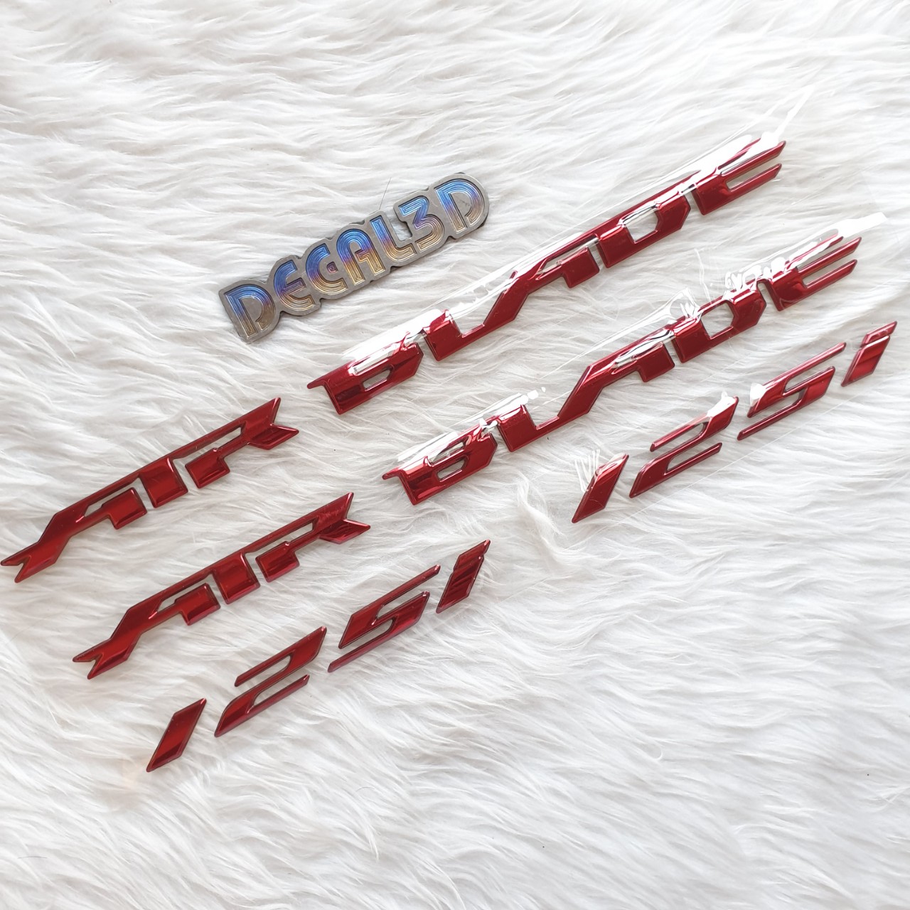 Tem air blade 125i 2019 màu đỏ hàng zin cao cấp cho xe máy