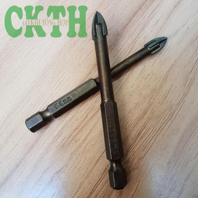 Mũi khoan đa năng khoan gạch men - kính - gỗ - tường phi 6,8