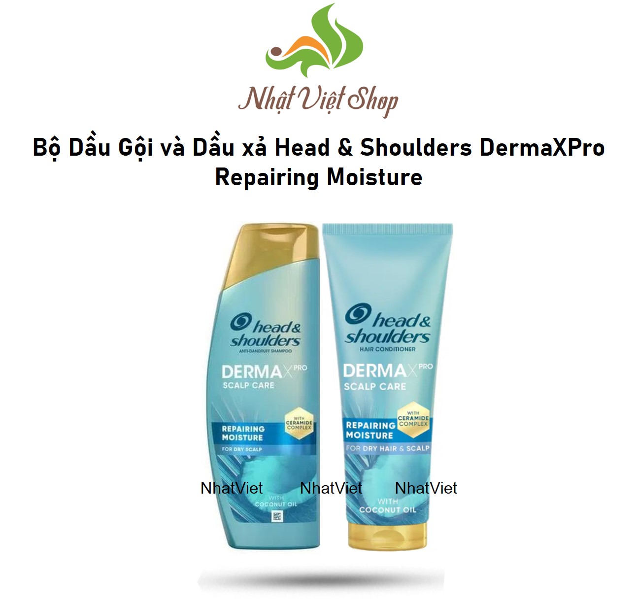 Bộ Dầu Gội và Dầu Xả Head & Shoulders DermaXPro Repairing Moisture