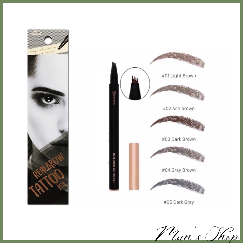 Bút kẻ mày phẩy sợi vacosi real brow tattoo pen vm14 - mun fashion shop