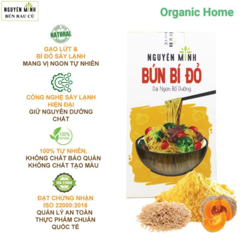Bún bí đỏ nguyên minh hộp 300g - bún rau củ nguyên minh