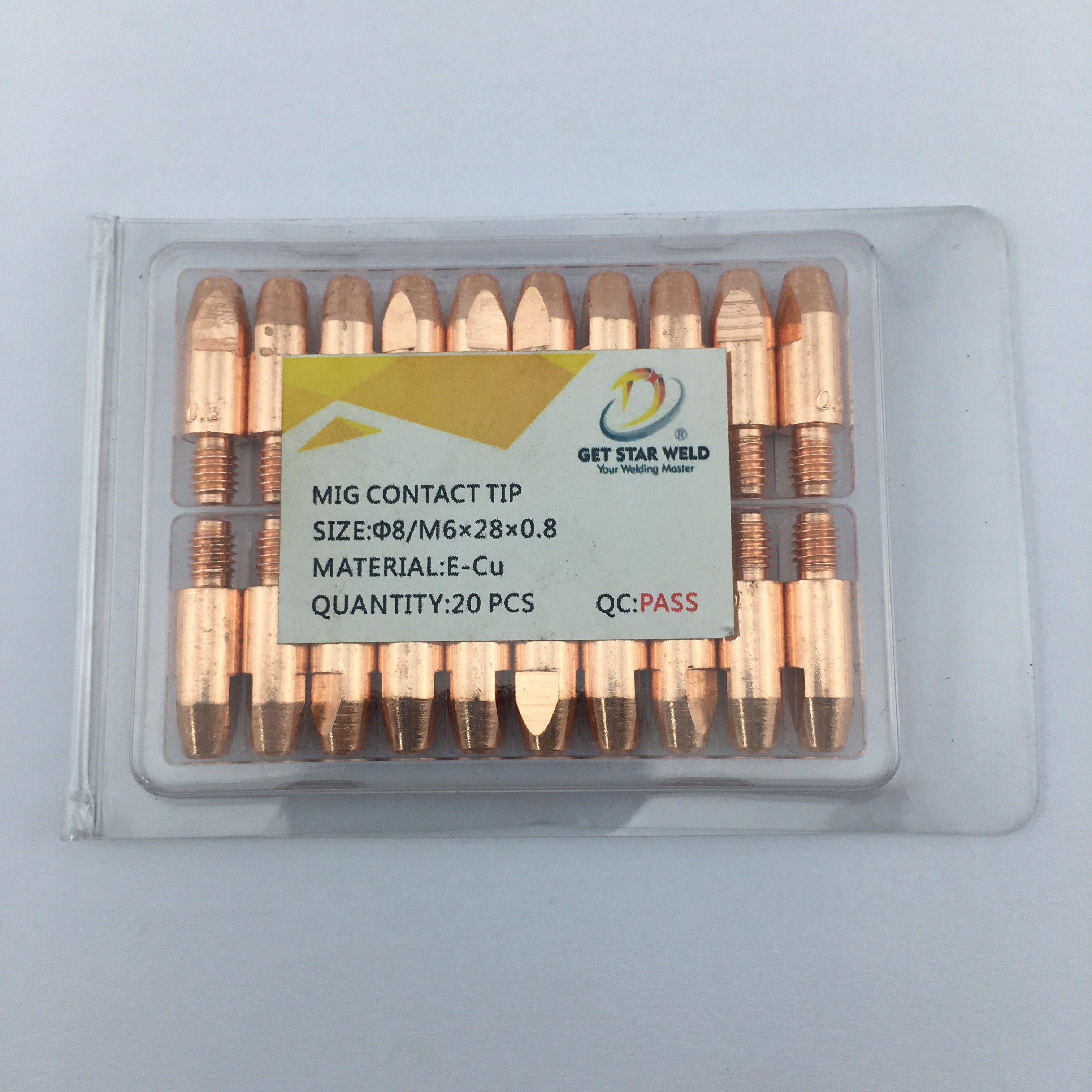 [ Đồng Đỏ Xịn- 5 chiếc  ] Bép Hàn Mig M6x28 mm 0.8 – 0.9 - 1.0 – 1.2mm