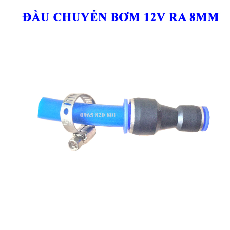 Đầu chuyển từ bơm mini ra ống 8mm