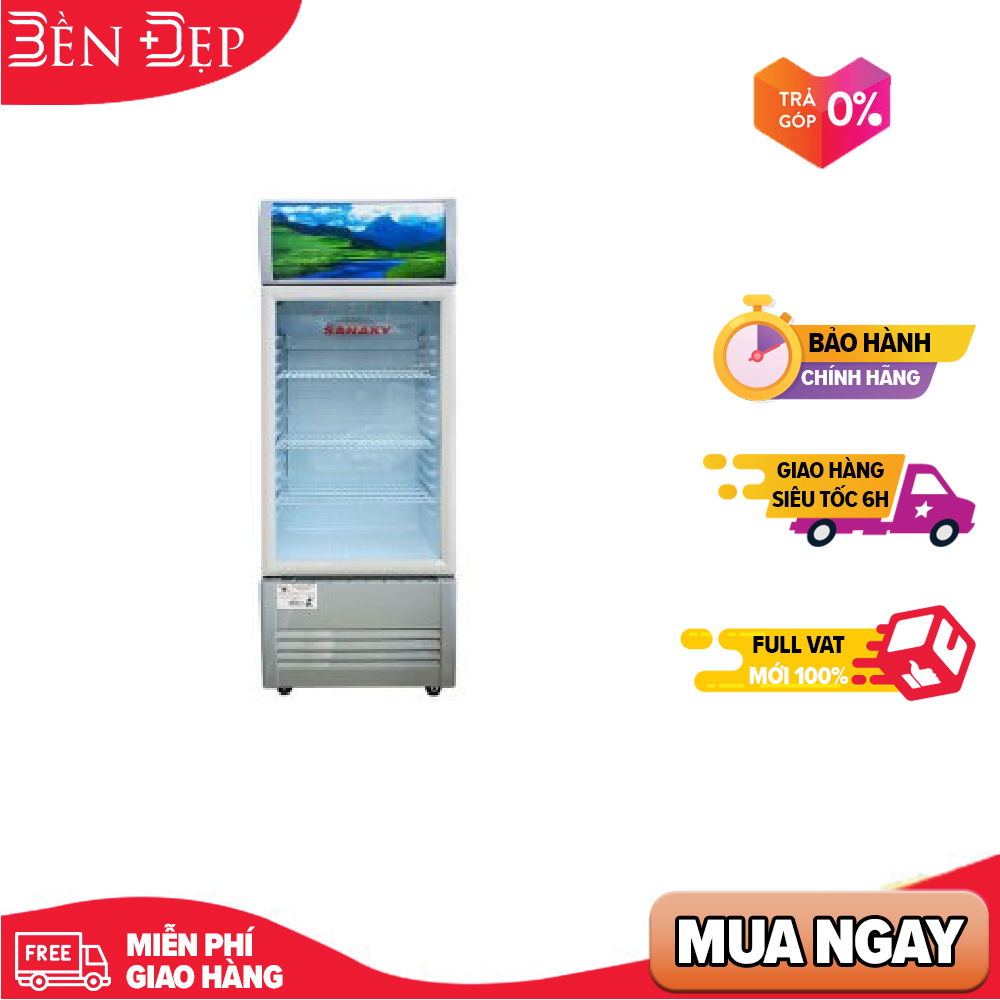 Tủ mát sanaky 200 lít vh-258wl