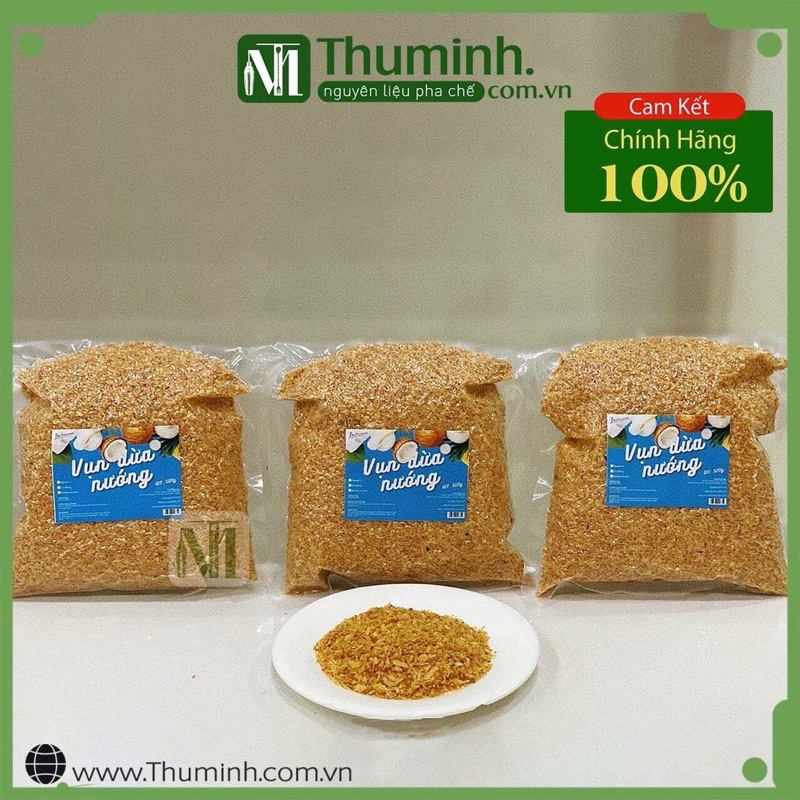 Vụn dừa nướng làm trà sữa kem dừa nướng gói 500gr