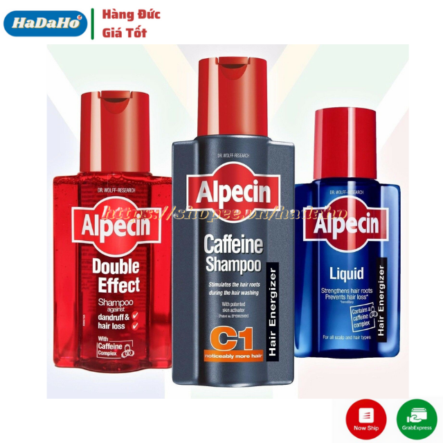 Dầu gội ALPECIN COFFEIN SHAMPOO C1, Dầu gội ALPECIN tái tạo tóc, dầu gội đầu dành cho người hói, kích thích mọc tóc, dầy tóc, mái tóc đen, bóng mượt