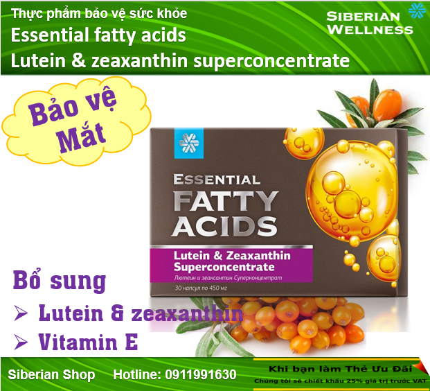 Essential fatty acids Lutein & zeaxanthin superconcentrate #500688 - BẢO VỆ MẮT