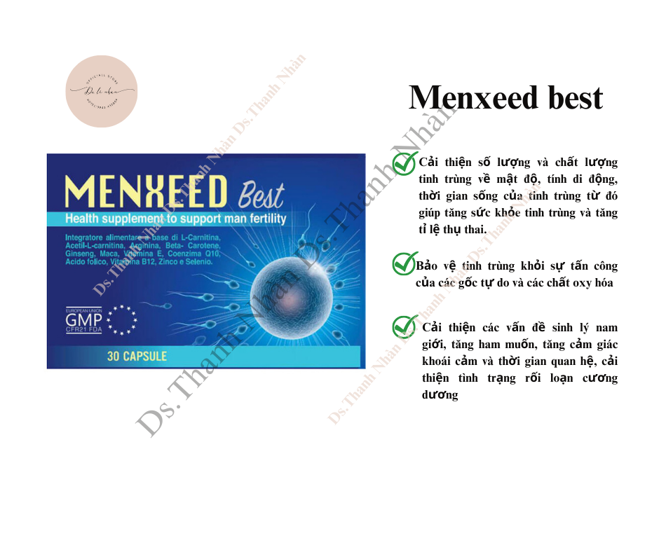 MENXEED BEST, 30 viên, Tăng cường sức khỏe sinh sản cho nam giới